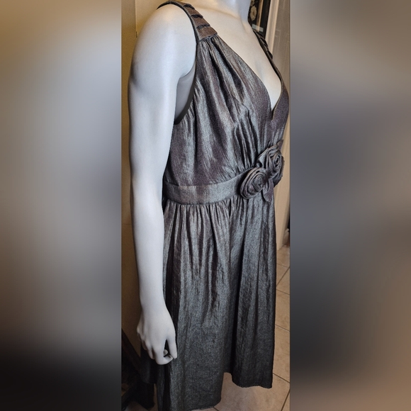 Elegant metallic/Pewter dress - Picture 12 of 13
